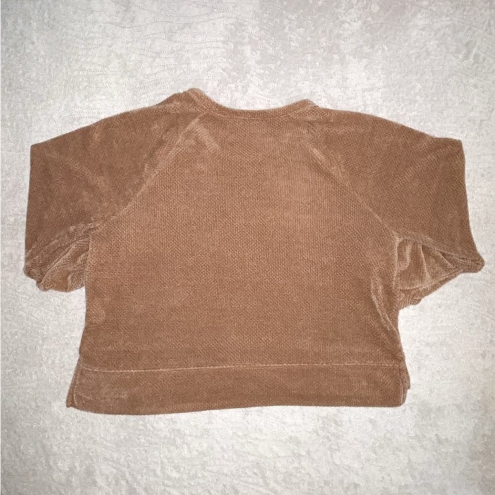 Time and Tru Cozy Polyester Oversized Puff-sleeve Crewneck Sweater - Picture 5 of 7